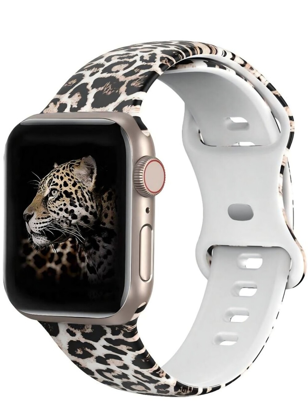 Leopard Animal Print Silicone Replacement Smart Watch Band 18mm Size BAND ONLY